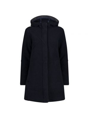 Пальто с капюшоном Cmp черное