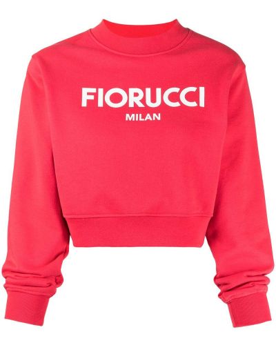 Trykt sweatshirt Fiorucci rød