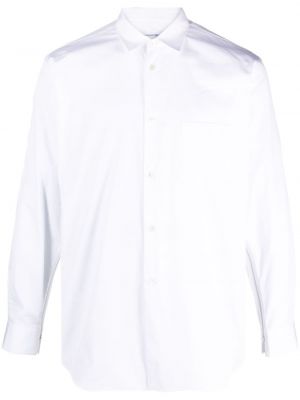 Bavlněná košile na zip Comme Des Garçons Shirt bílá