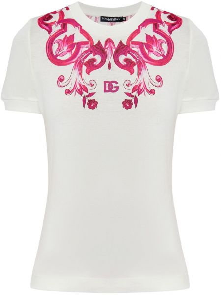 Trøje t-shirt Dolce & Gabbana hvid