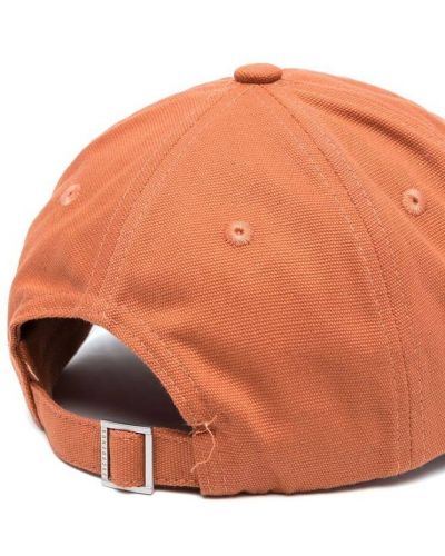 Haftowana czapka z daszkiem Jacquemus pomarańczowa