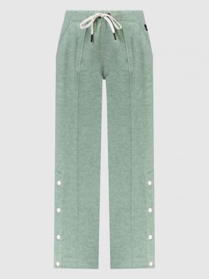 Зеленые прямые брюки Moncler Grenoble