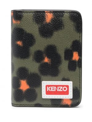 Kvetinová kožená peňaženka s potlačou Kenzo