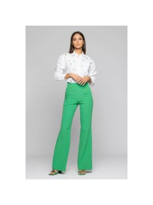 Pantalones de cintura alta Kocca verde