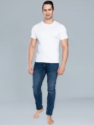 Polo marškinėliai trumpomis rankovėmis Italian Fashion balta