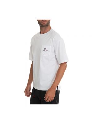 Camiseta oversized con bolsillos Kiton blanco