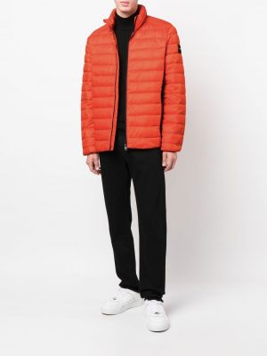 Péřová bunda Calvin Klein oranžová
