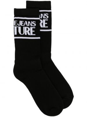 Памучни чорапи с принт Versace Jeans Couture