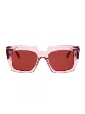 Okulary przeciwsłoneczne w geometryczne wzory oversize Retrosuperfuture różowe