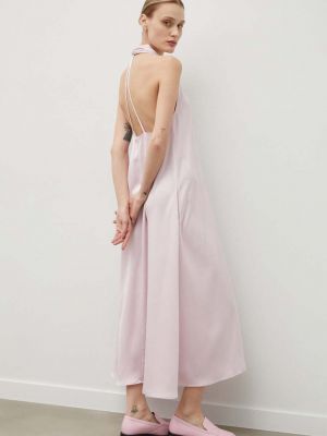 Różowa sukienka długa Samsoe Samsoe