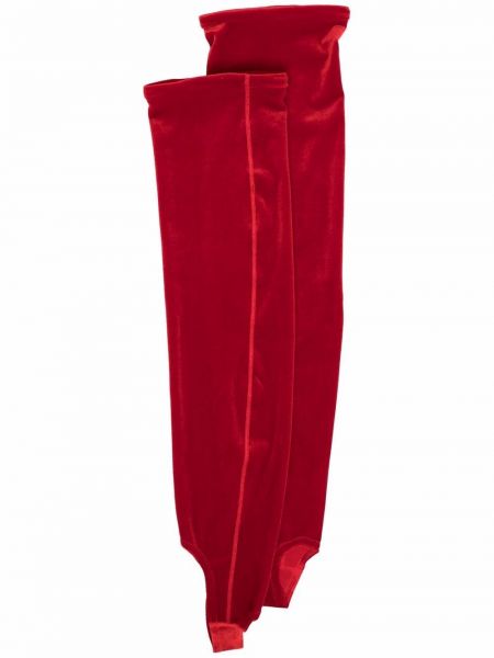 Calcetines de terciopelo‏‏‎ Simone Wild rojo