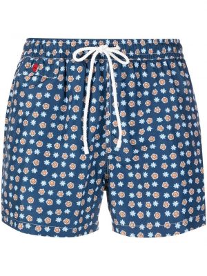 Trykt shorts Kiton blå