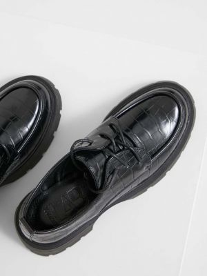 Pantofi oxford cu platformă Answear Lab negru