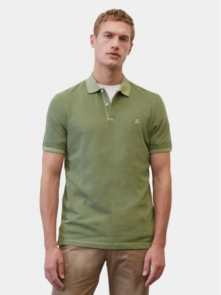 Polo marškinėliai slim fit Marc O'polo žalia