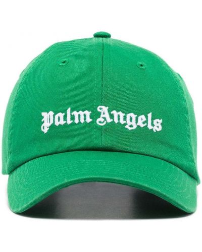 Gorra con bordado Palm Angels verde