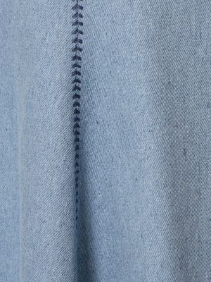 Bavlnená džínsová sukňa Gabriela Hearst