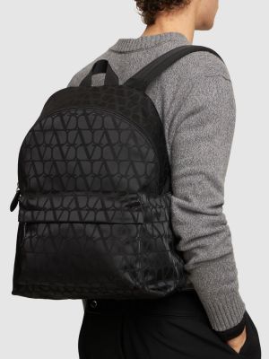 Nylon rucksack Valentino Garavani schwarz