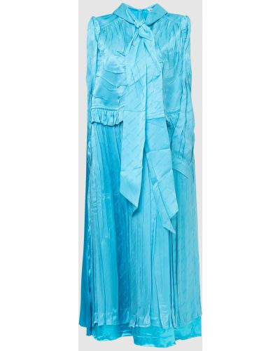 Шовкове Сукня однотонне Balenciaga, блакитне