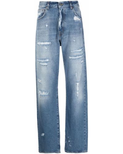 Rovné džíny 424 - Modrá