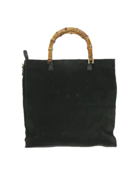 Wildleder shopper handtasche Gucci Vintage schwarz