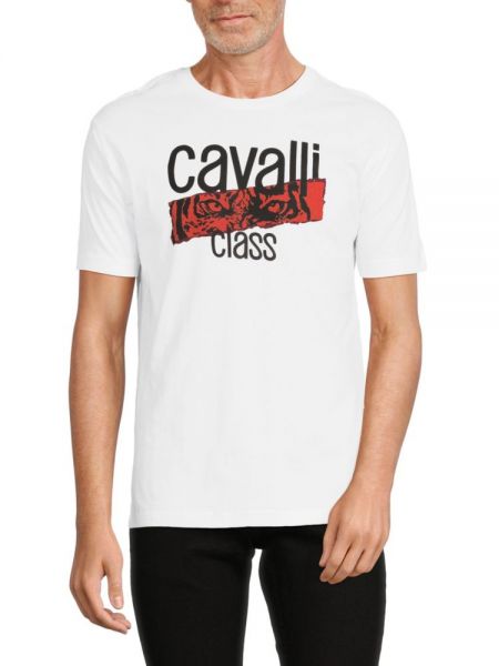 Футболка Cavalli Class белая