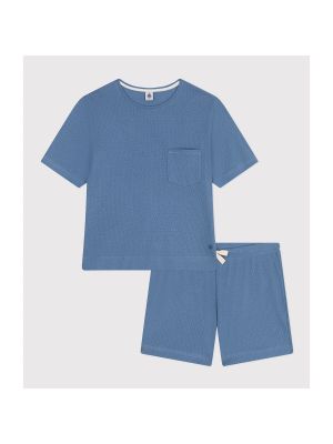 Pijama manga corta Petit Bateau azul