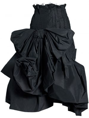 Oversized sukňa s mašľou Maison Margiela čierna