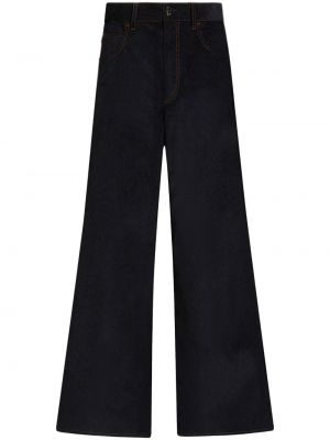 Памучни панталон от рипсено кадифе Marni синьо