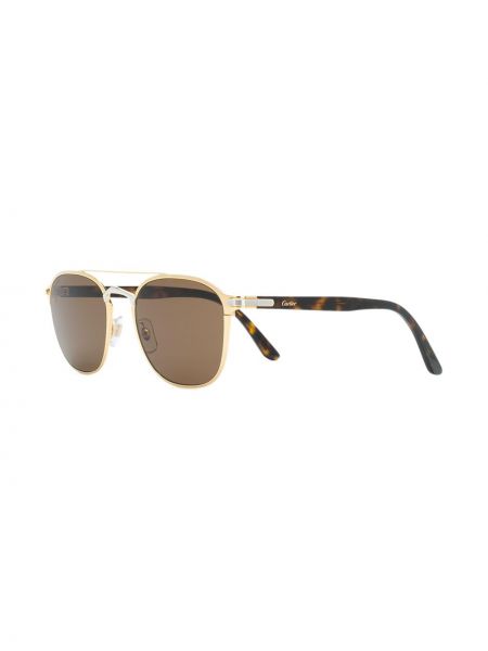 Sluneční brýle Cartier Eyewear hnědé