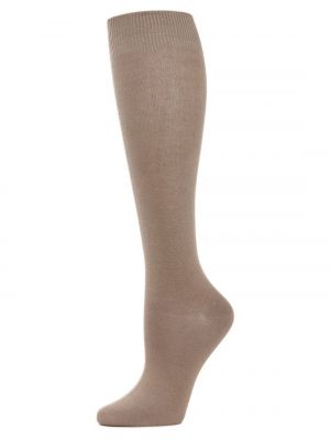 Женские трикотажные носки до колена из смеси бамбука MeMoi хаки