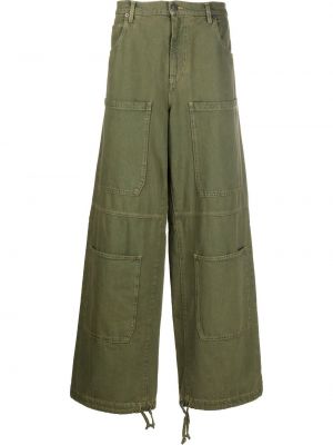 Jeans baggy Moschino verde