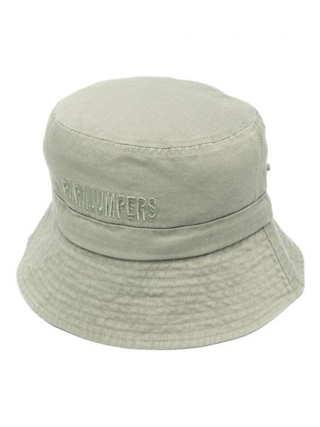 Памучна кофа шапка Parajumpers зелено