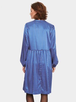 Платье миди с длинным рукавом Saint Tropez синий