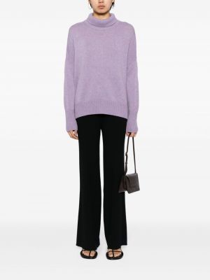 Sweter z kaszmiru Lisa Yang fioletowy