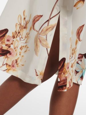 Rochie de mătase cu model floral Max Mara
