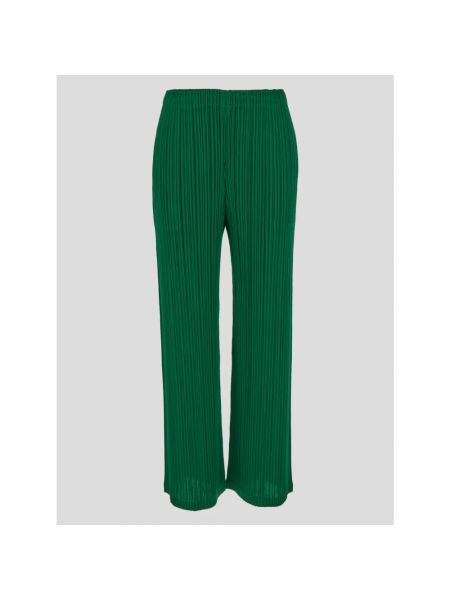 Spodnie relaxed fit Issey Miyake zielone