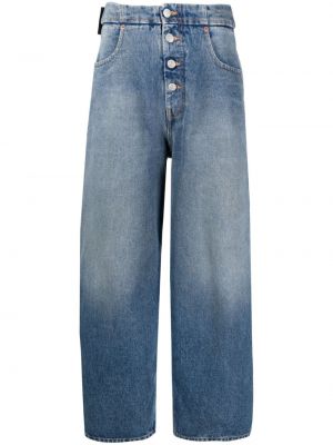 Jeans di cotone baggy Mm6 Maison Margiela blu