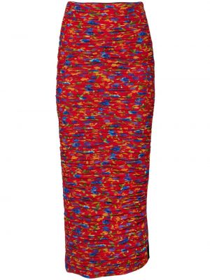 Φλοράλ midi φούστα με σχέδιο Carolina Herrera