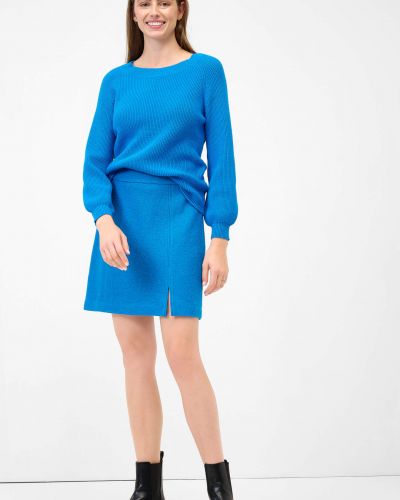 Modré vlněné mini sukně Orsay
