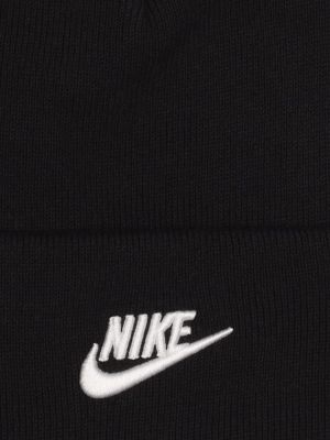 Памучна шапка Nike черно