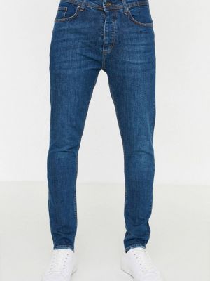 Зауженные джинсы Trendyol, синие
