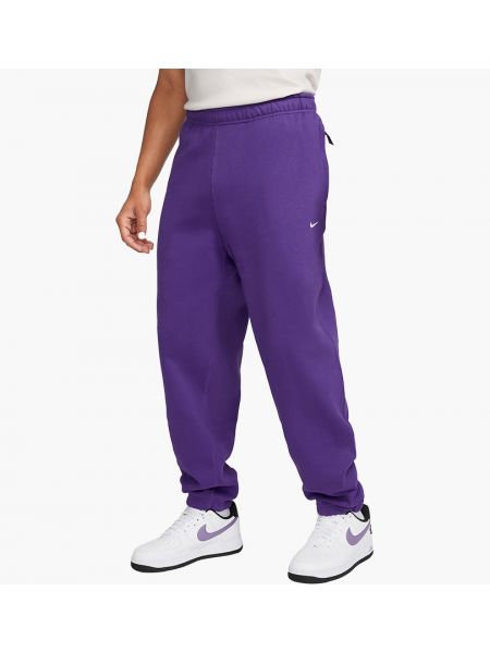Флисовые брюки Nike фиолетовые