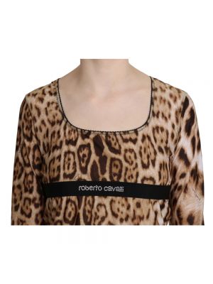 Blusa con estampado leopardo Roberto Cavalli