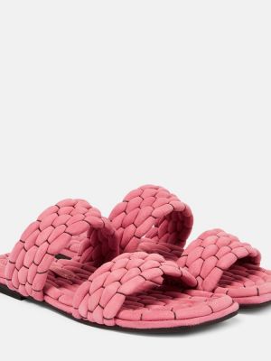 Usnjene sandali Dries Van Noten roza