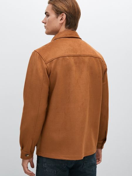 Куртка на пуговицах с карманами Koton коричневая