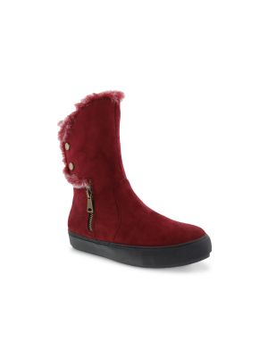 Зимние ботинки с мехом Bellini красные