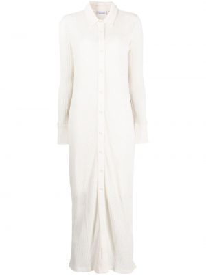 Dlouhé šaty Calvin Klein biela