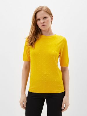 Хлопковый свитер Fresh Cotton желтый