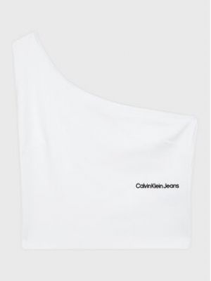 Блуза Calvin Klein Jeans Plus біла
