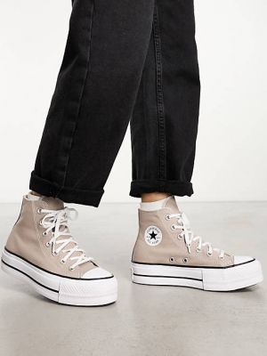 Высокие кроссовки со звездочками Converse Chuck Taylor All Star белые